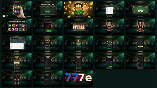Main screen of 777E bet page for PK players